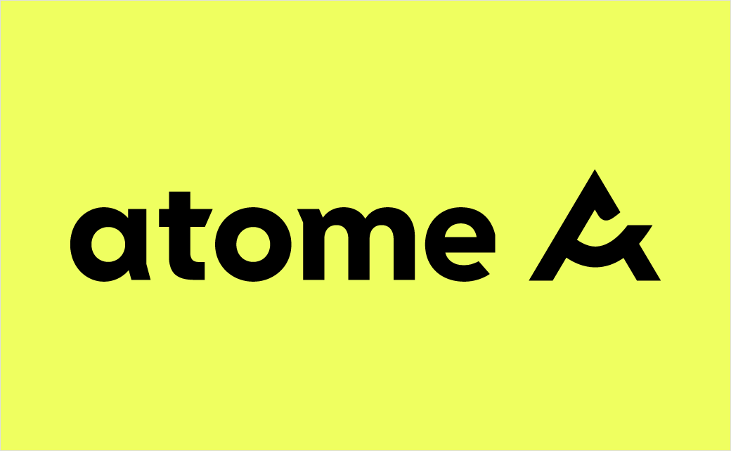 2020 buy now pay later service atome new logo design